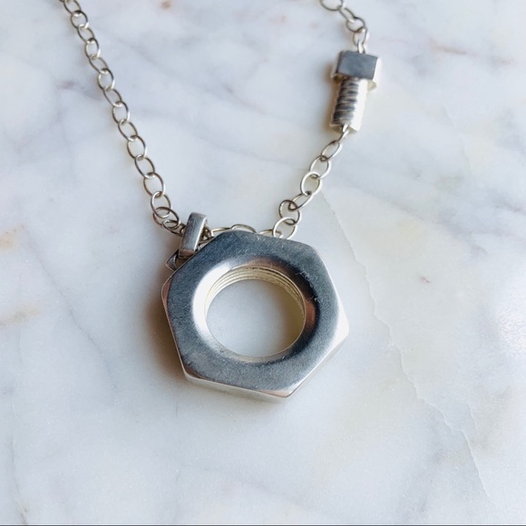 Liza Schwartz Nut and Bolt Necklace - Picture 4 of 10